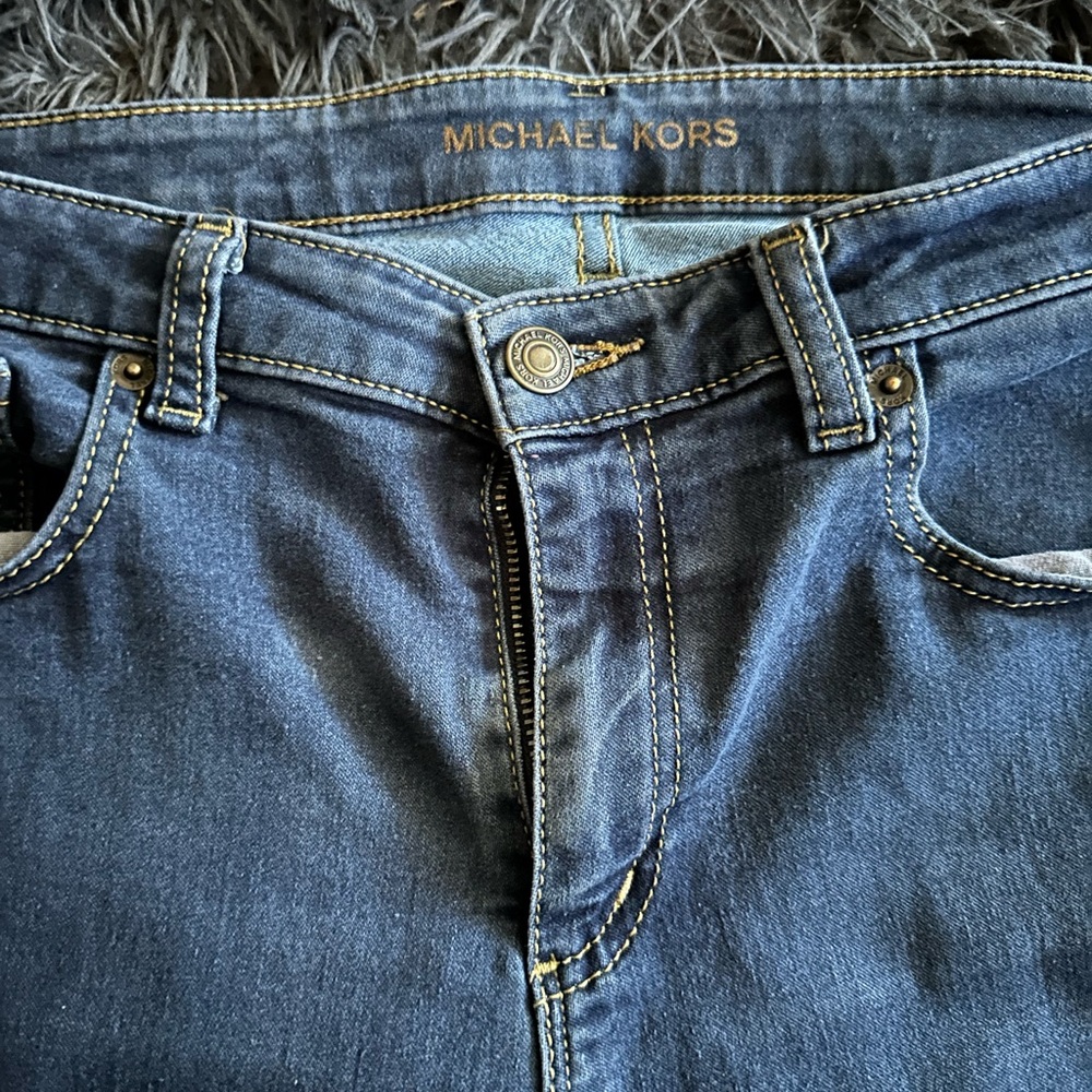Michael Kors Indigo Blue Straight Leg Jeans